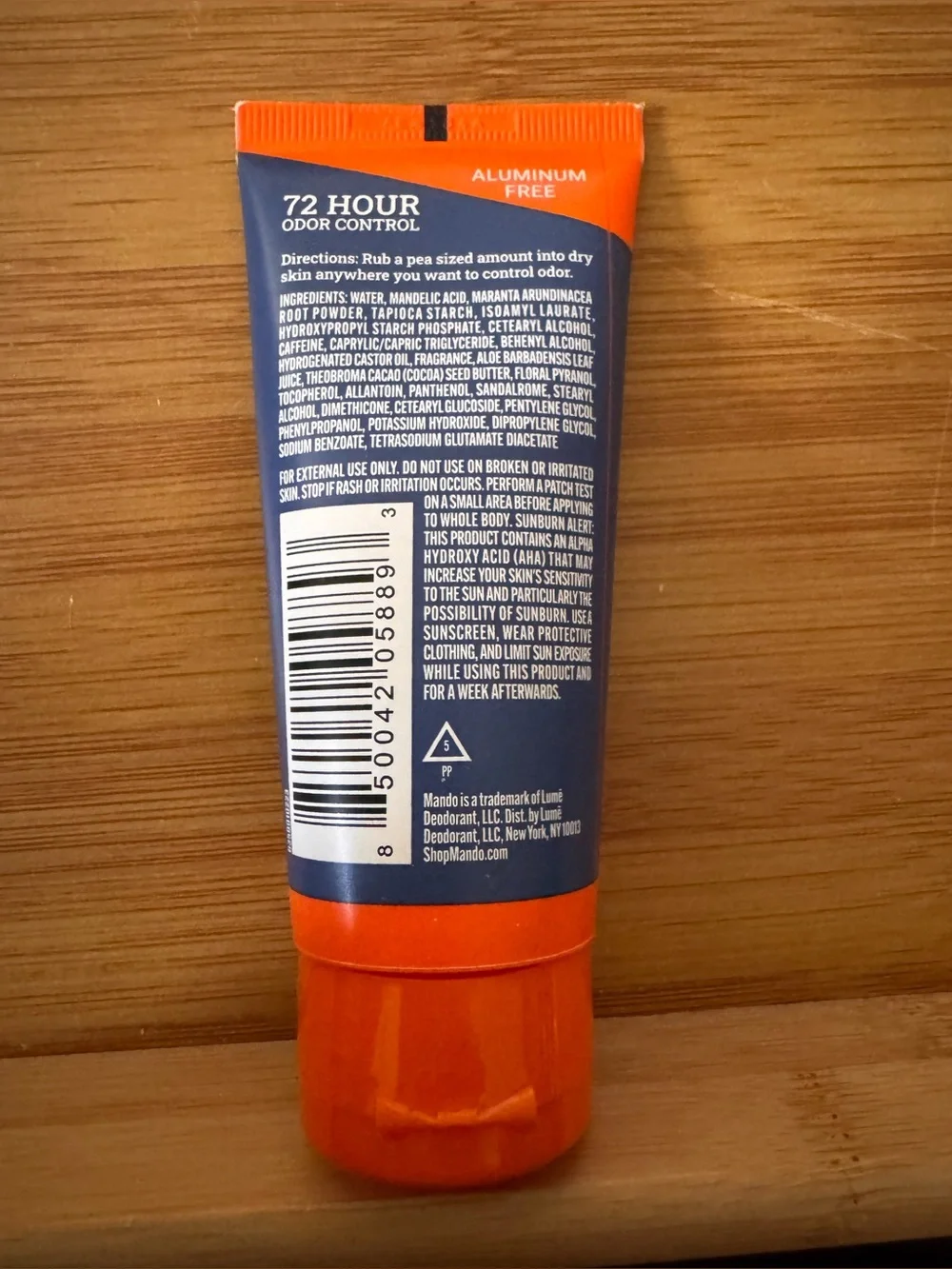 Mando Whole Body Deodorant • Invisible Cream • NEW $16